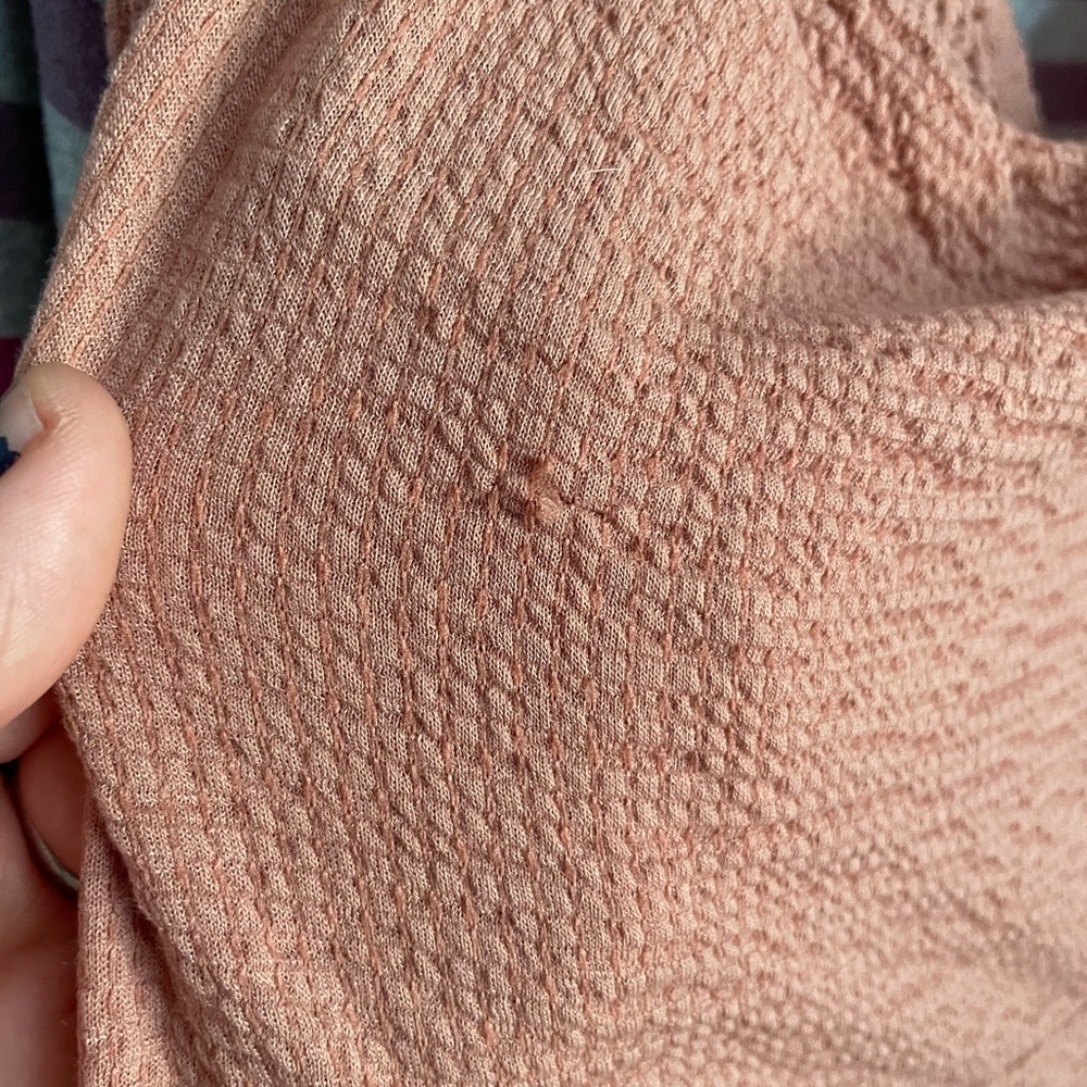 Torrid 0 Smocked Off Shoulder Babydoll Dusty Pink - Picture 3 of 6